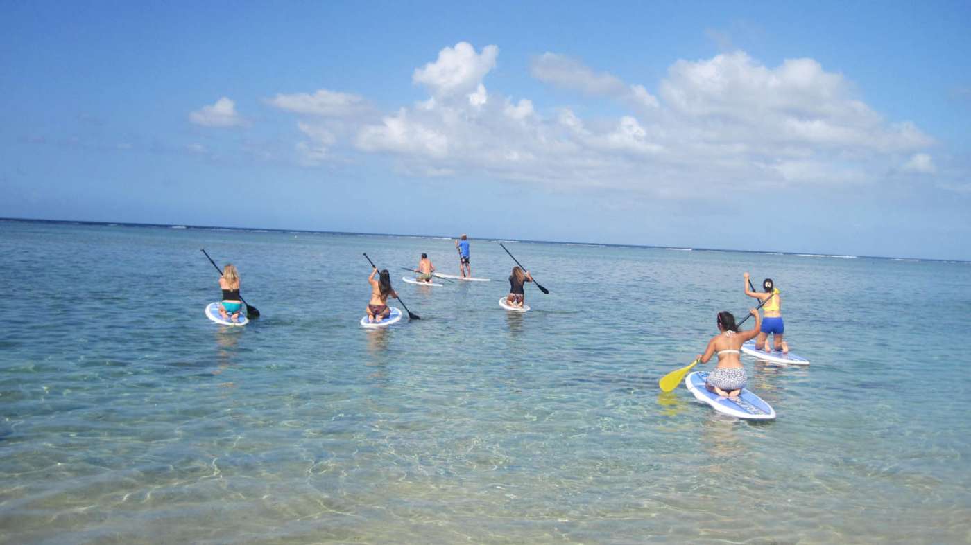 ECOLE DE STAND UP PADDLE DU LAGON Station balnéaire Saint-Gilles 974