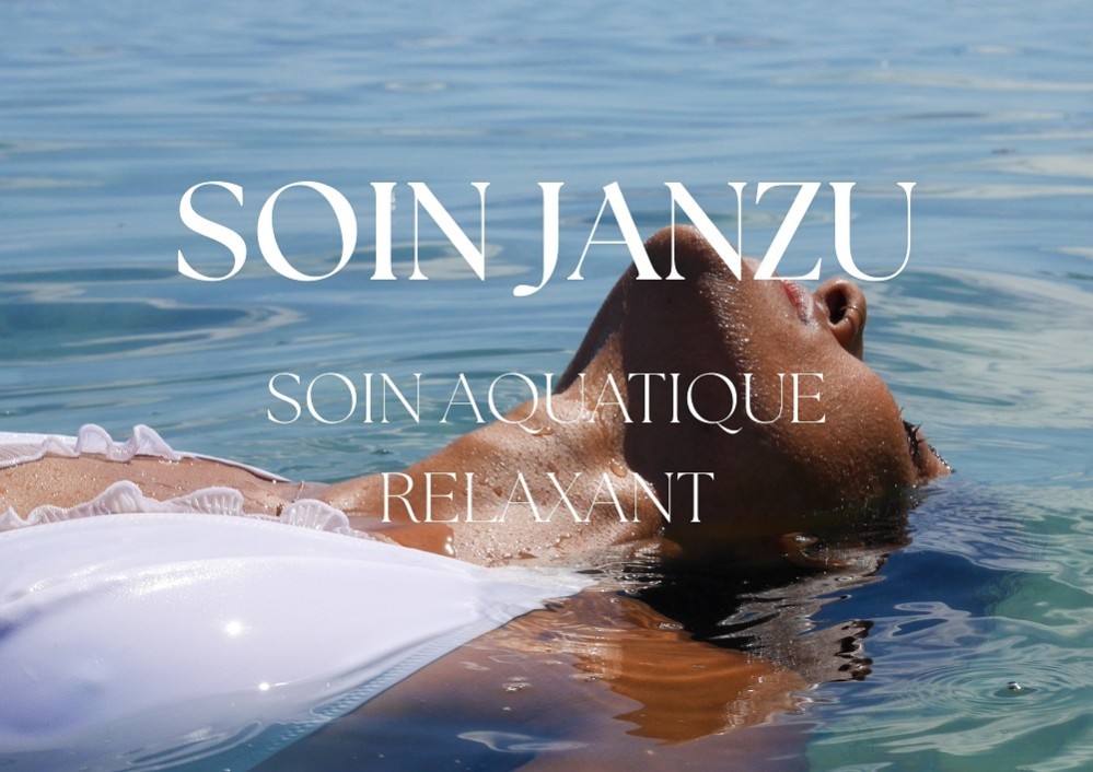 Séance de Janzu soin aquatique relaxant à La Réunion en lagon ou piscine privée
