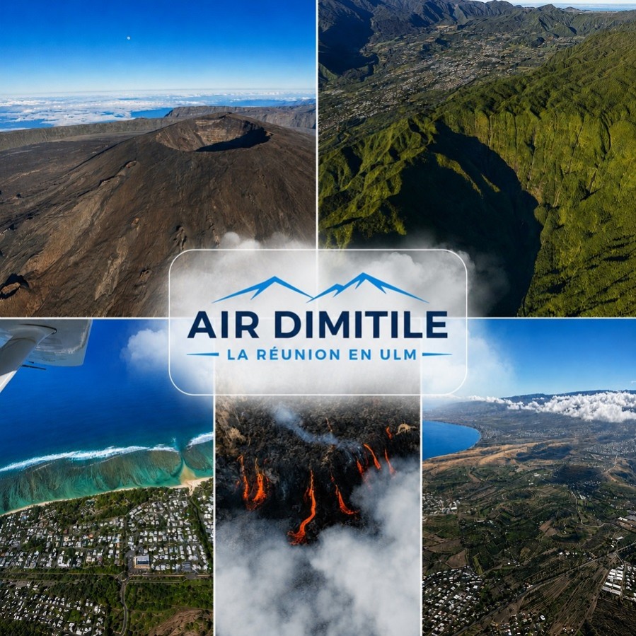 Vol en ULM au-dessus de La Réunion avec Air Dimitile