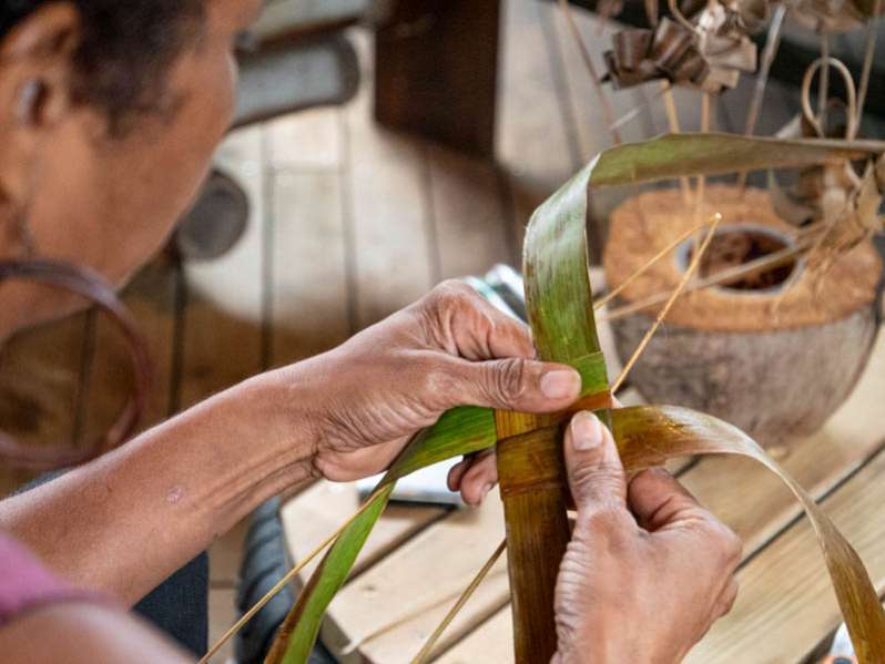 tressage, cuisine, cosmétique ... tout est bon dans le coco, le symbole de l'ouest de la réunion. 974