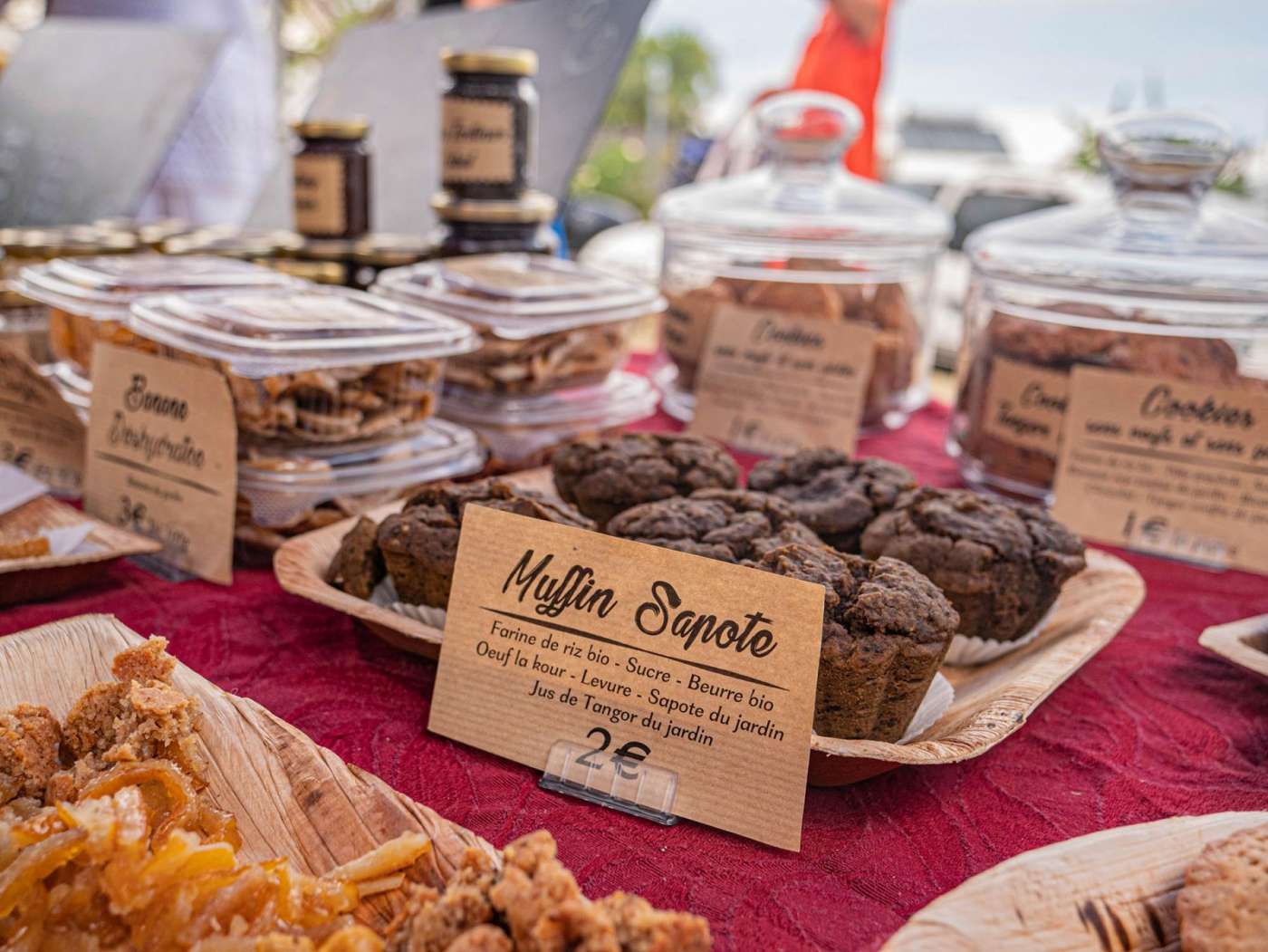 Un samedi matin, au marché bio de l'eperon à la réunion 974