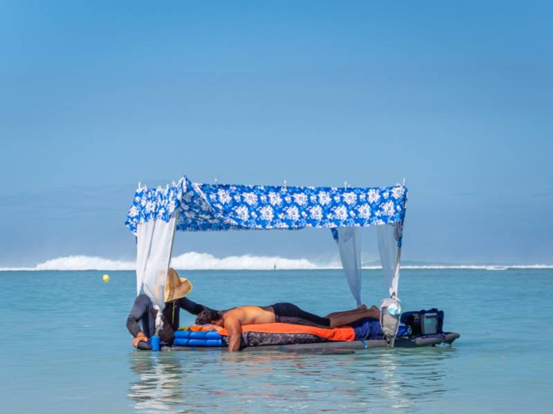 Massage à la plage, les expériences détente à vivre au plus près du lagon de La Réunion 974