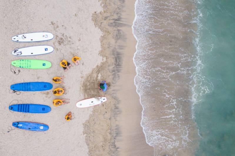 J'ai pris mon premier cours de surf à La Réunion