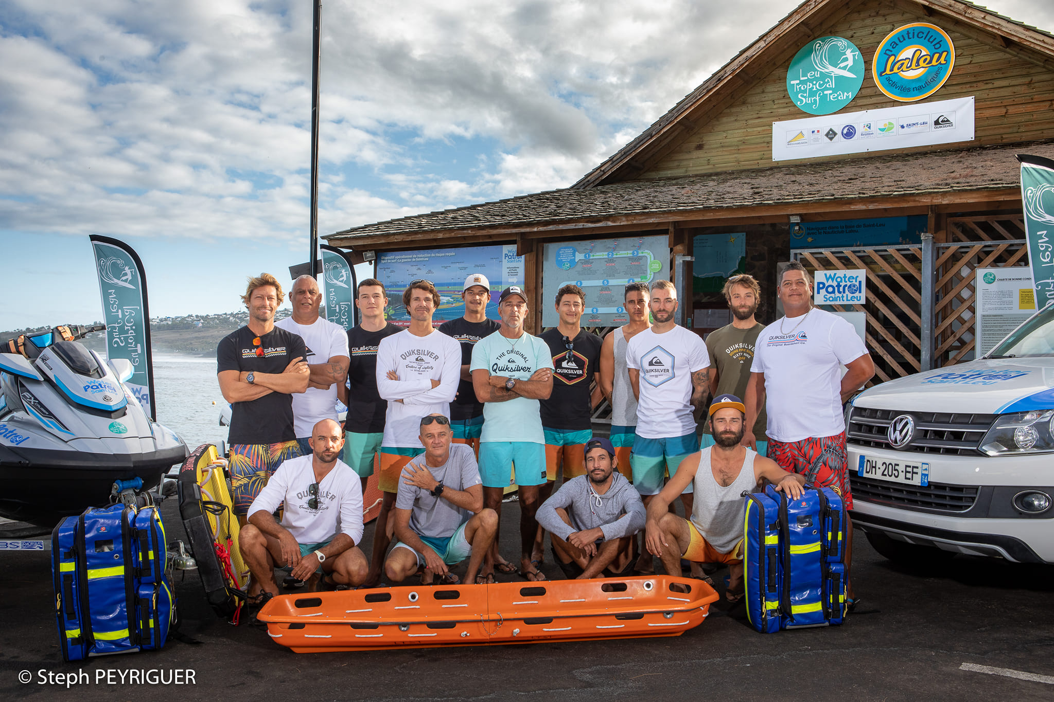 L'équipe de la water patrol surf ile de La Réunion