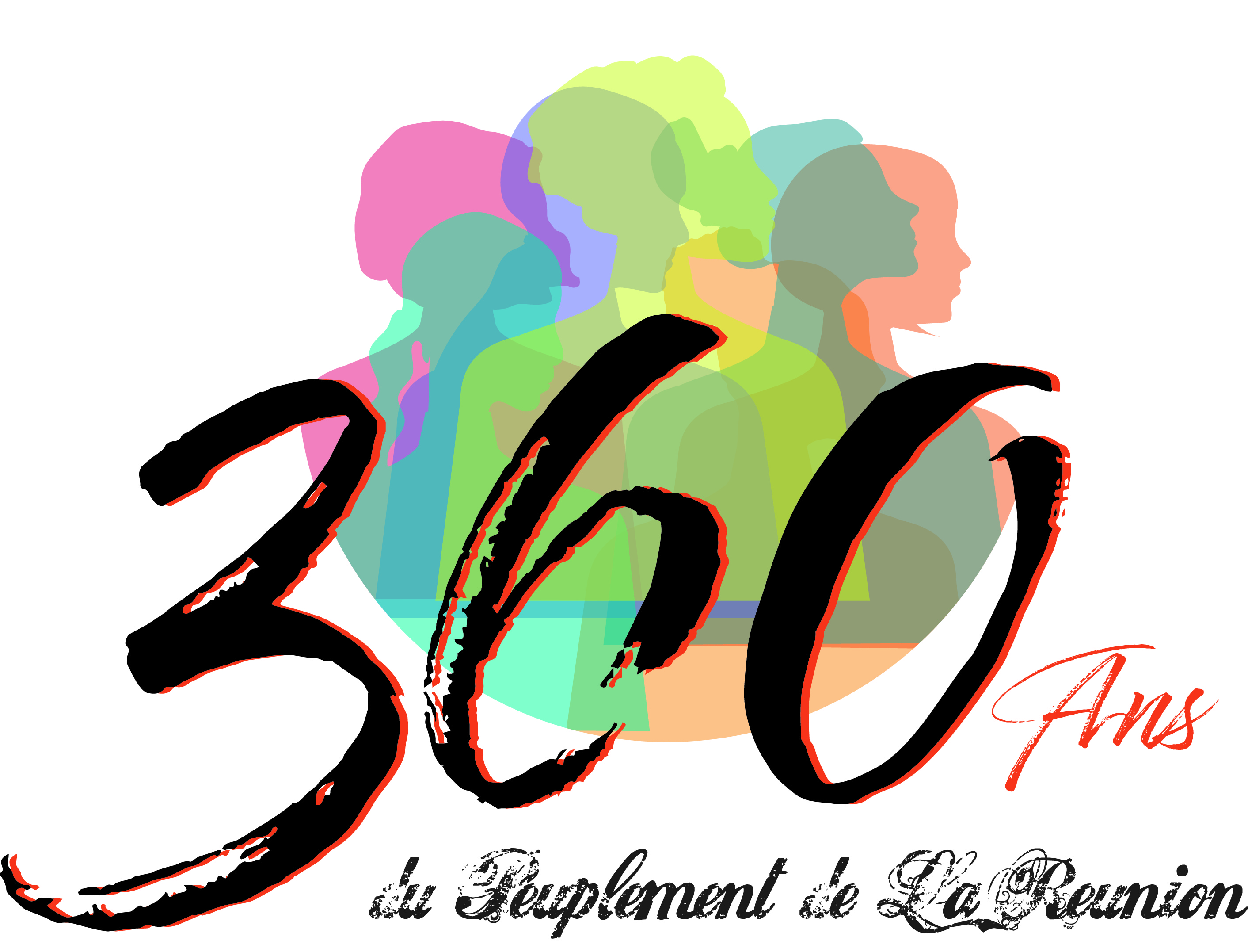 logo 360e anniversaire du peuplement de La Réunion