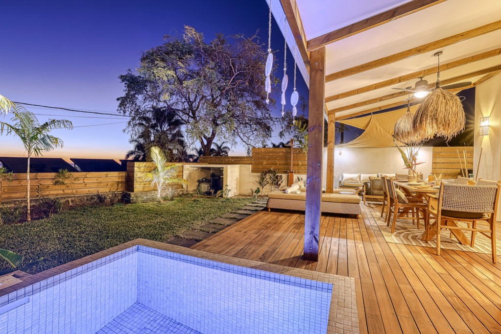 Villa Mareva***** à Saint-Leu avec piscine privée et terrasse sur la côte ouest de La Réunion.