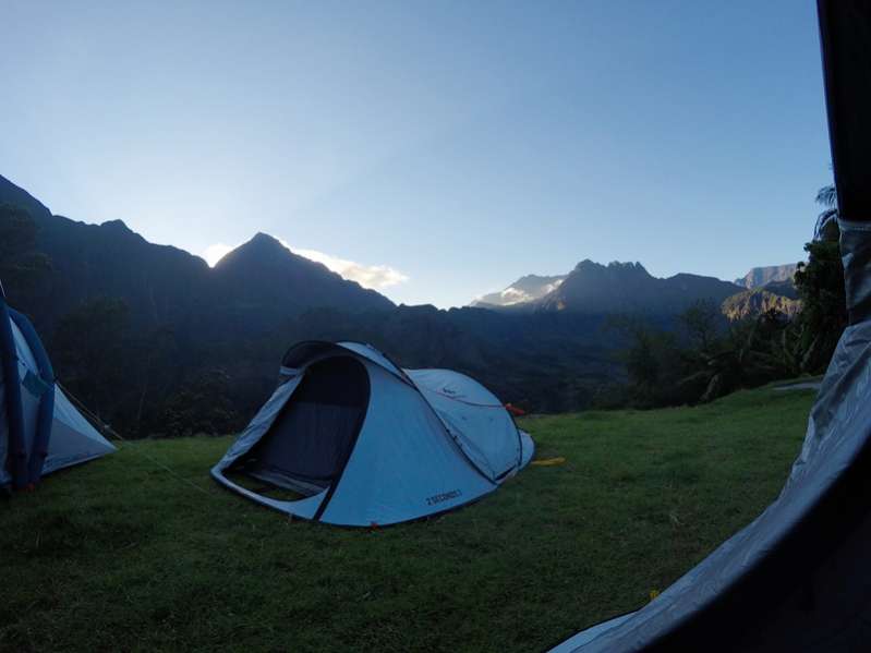 Les campings dans le cirque de mafate à La Réunion 974