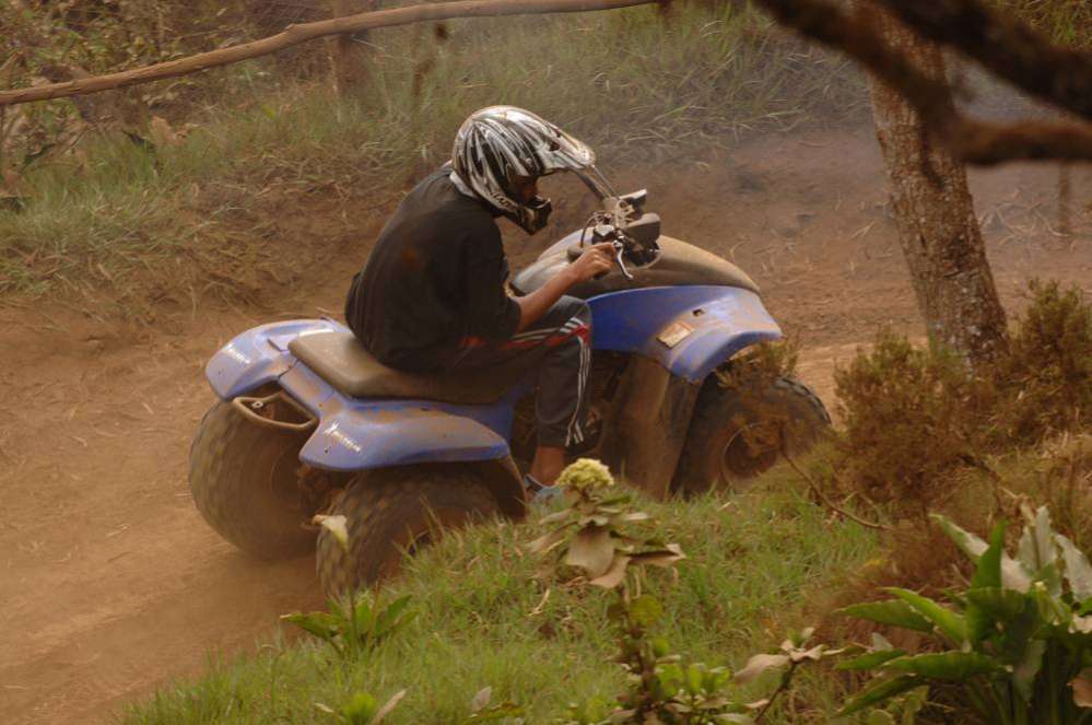 Quad au Maïdo