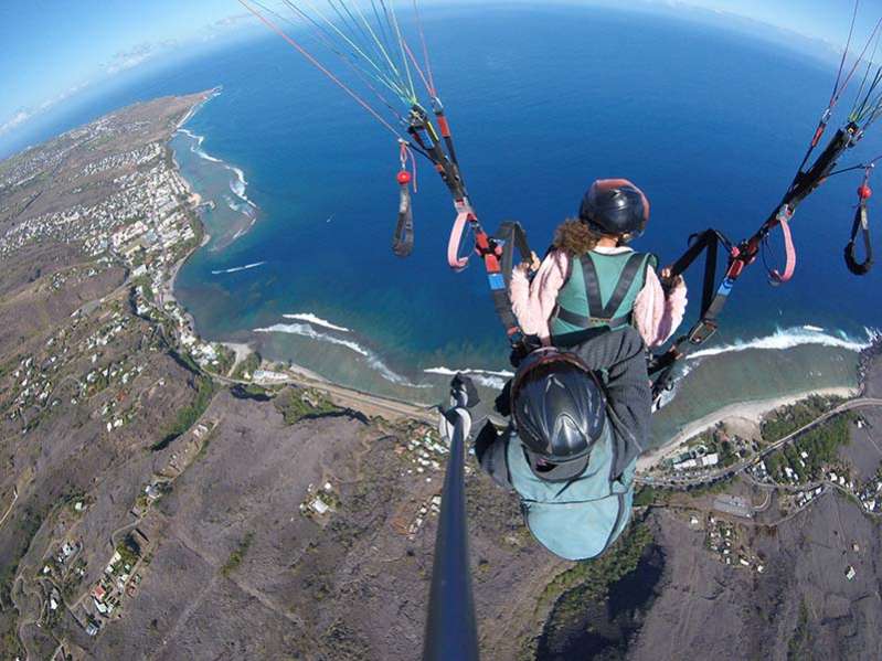 toutes les activités de parapente, de survols en hélicoptère et en ULM de l'Ile de La Réunion 974