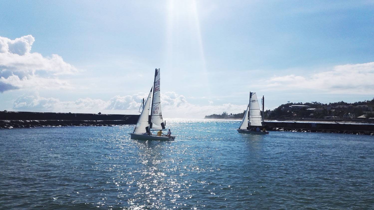 Faire de l'optimist, de la voile à La Réunion 974