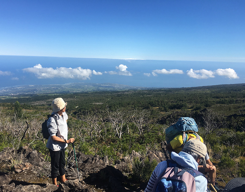 randonnée avec vues dans les Hauts de La Réunion