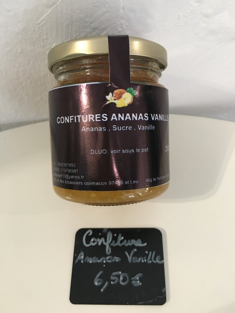 Confiture Ananas Vanille Bananeraie de Bourbon