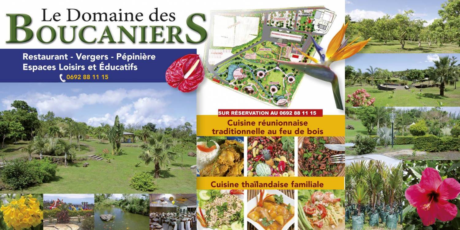 DOMAINE DES BOUCANIERS RESTAURANT SAINT GILLES REUNION 974
