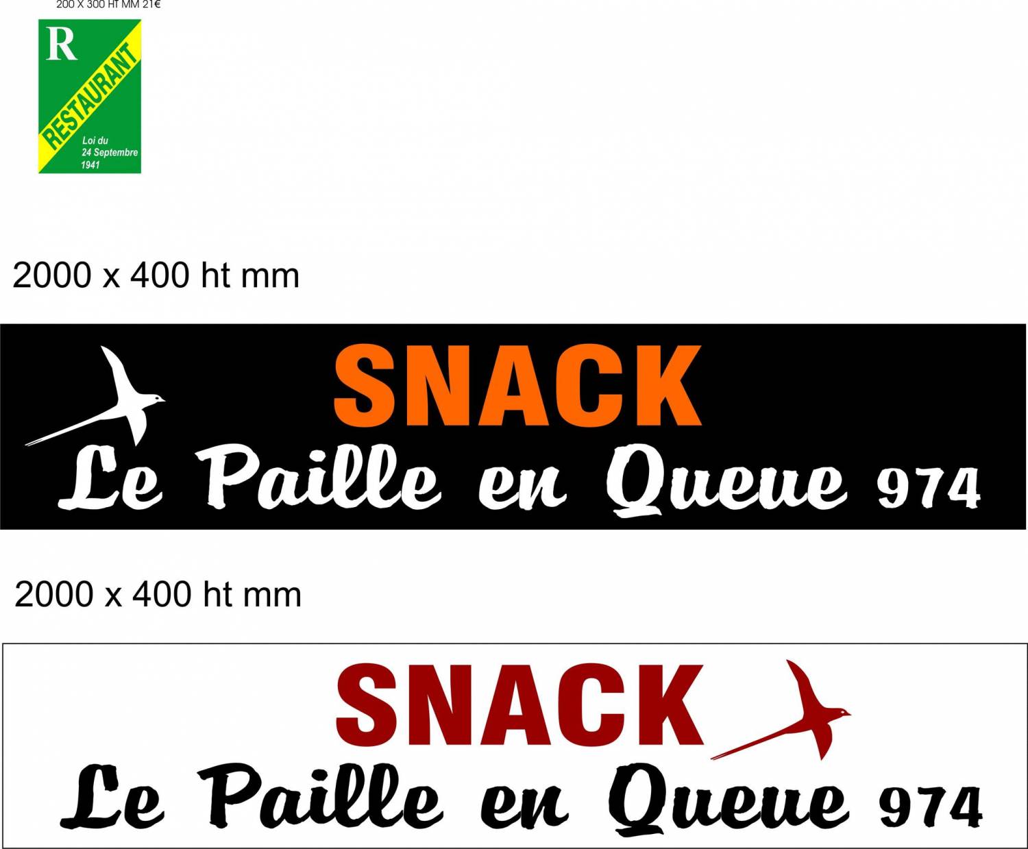 FAST FOOD LE PAILLE EN QUEUE Le Port 974