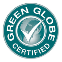 Label green-globe