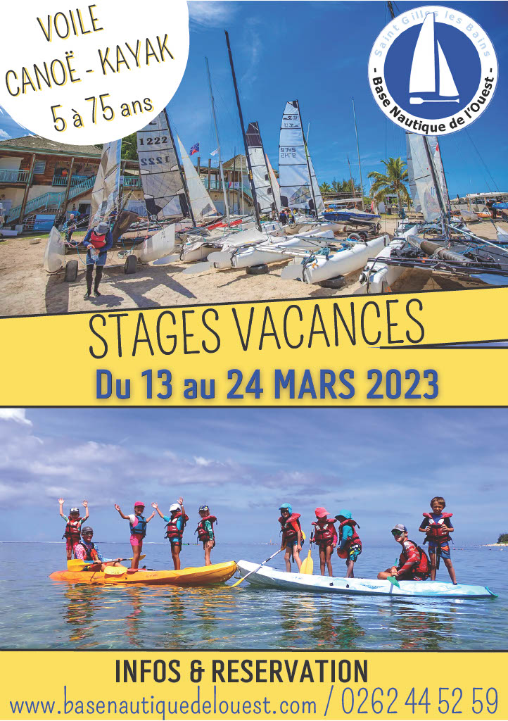 LES STAGES VACANCES DE LA BASE NAUTIQUE DE L'OUEST