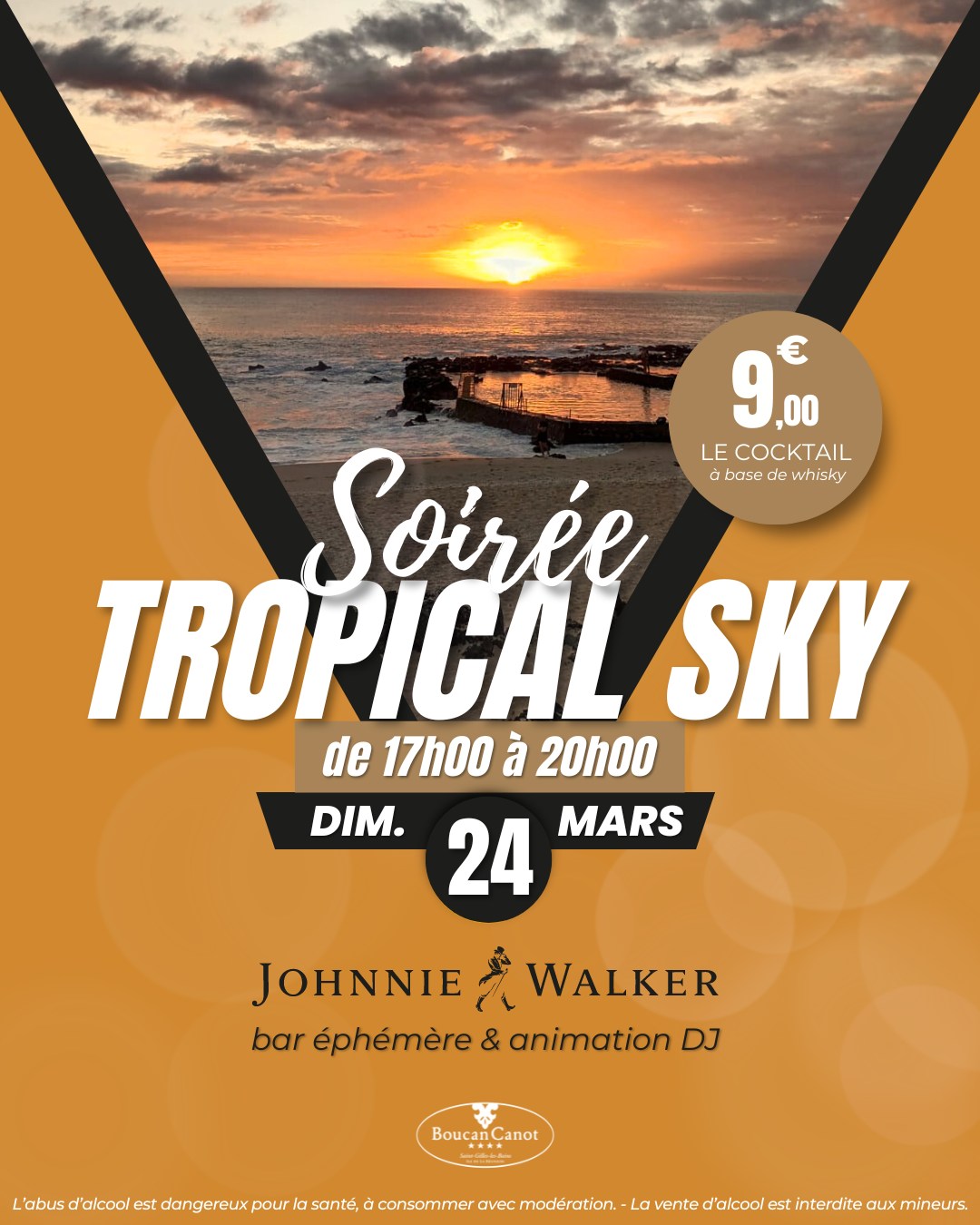 SOIRÉE TROPICAL SKY AU BOUCAN CANOT