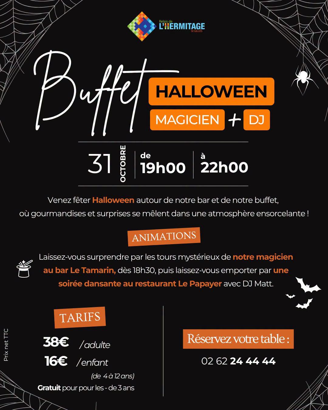 SOIRÉE SPÉCIALE HALLOWEEN AU RELAIS DE L'HERMITAGE