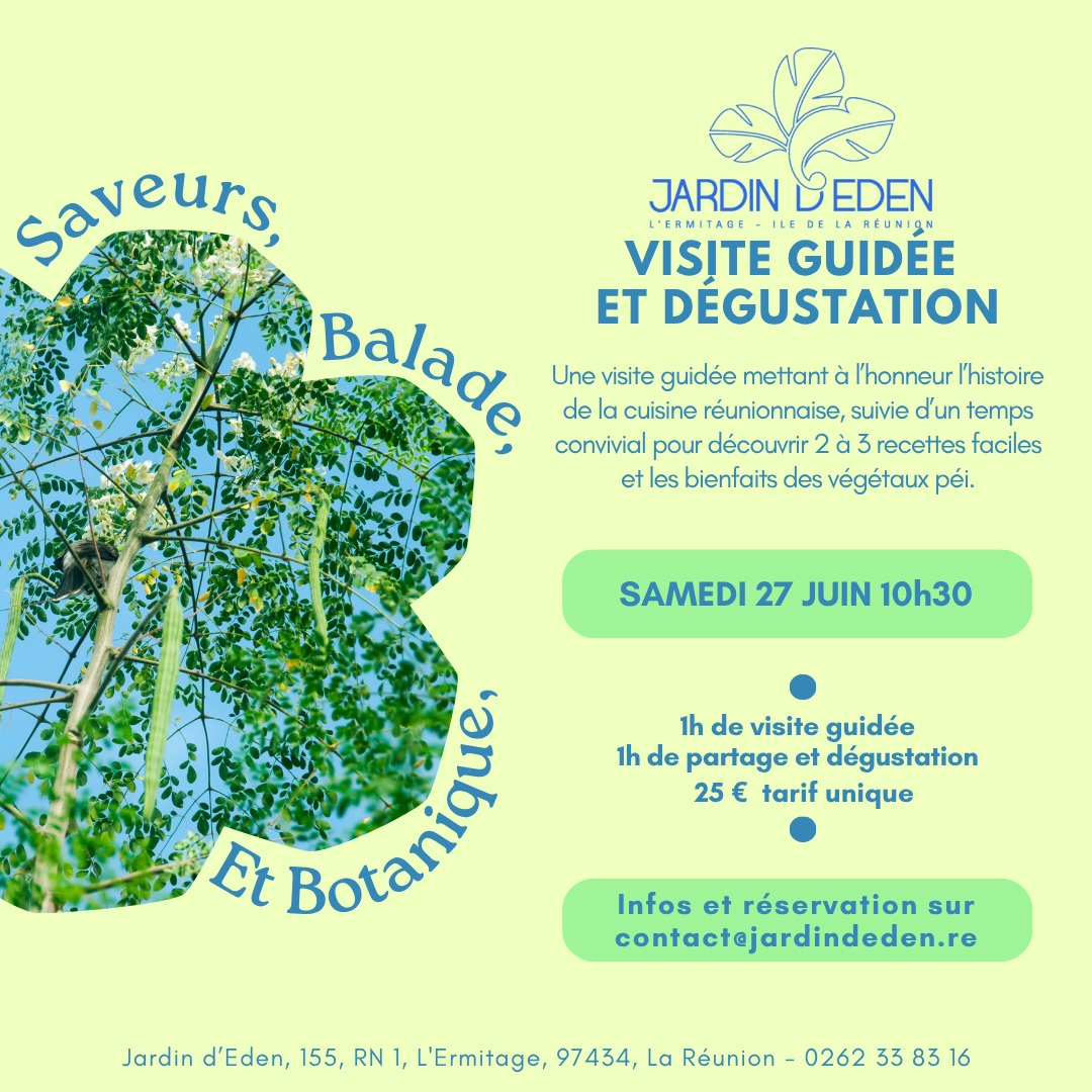 VISITE GUIDEE ET DEGUSTATION AU JARDIN D'EDEN
