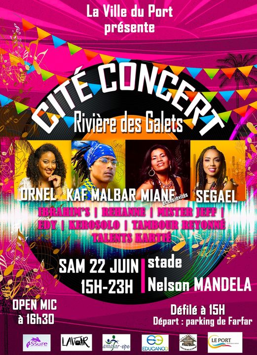 CITÉ CONCERT À LA RIVIÈRE DES GALETS