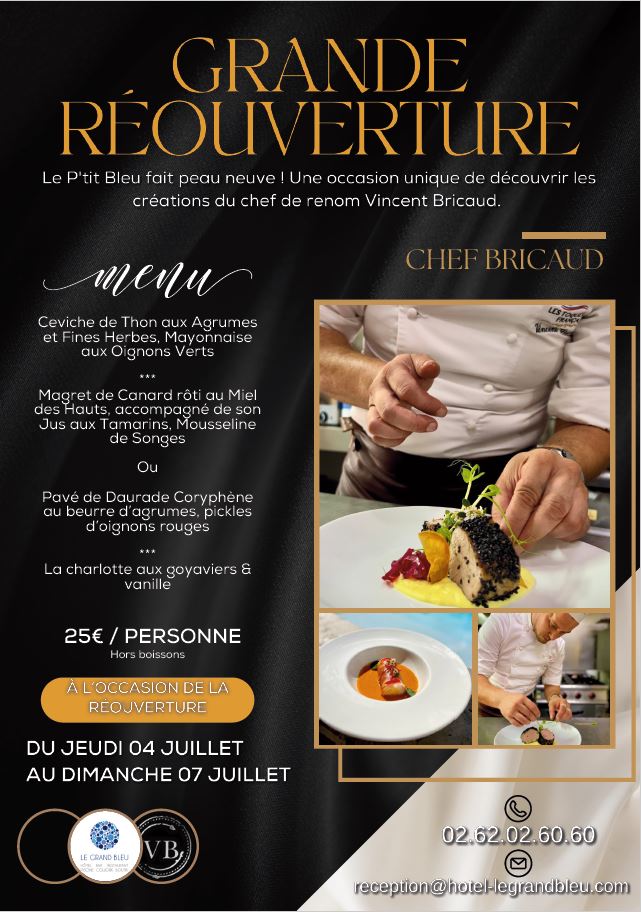 LE P'TIT BLEU : GRANDE REOUVERTURE 
