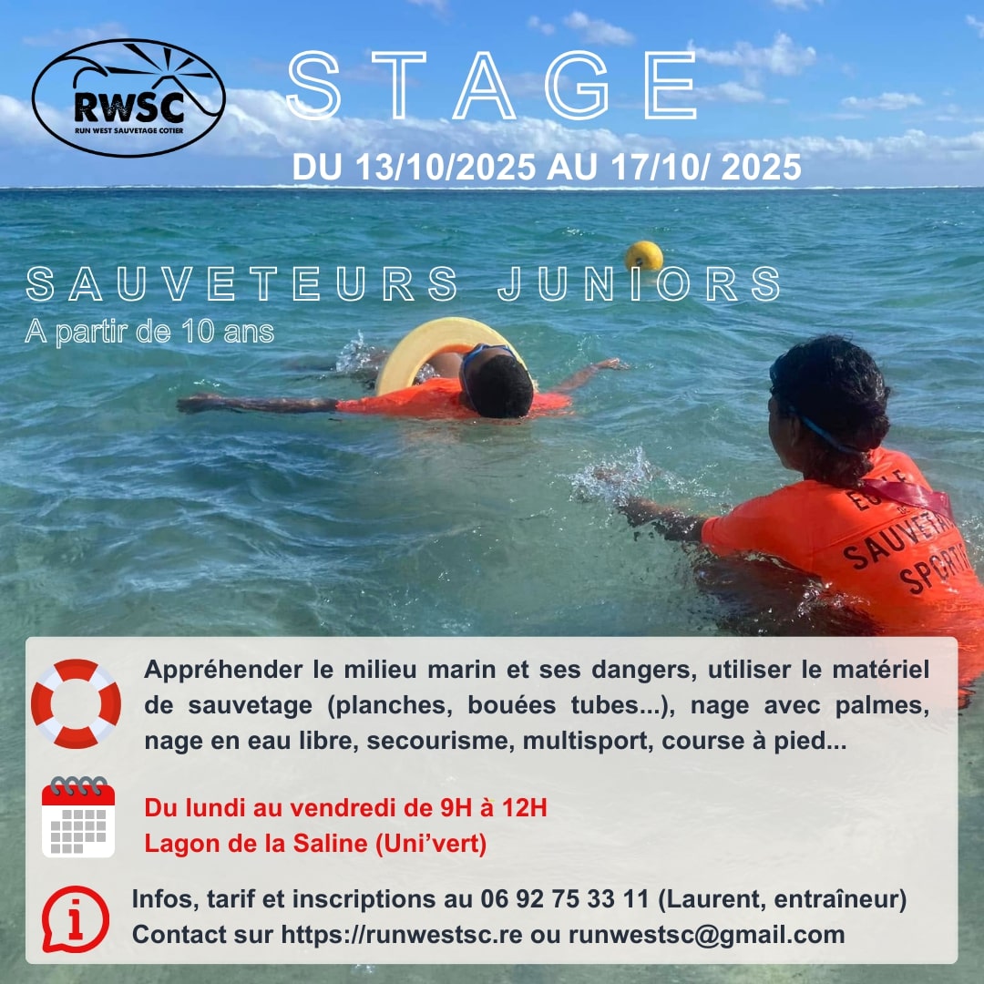 STAGE RUN WEST SAUVETAGE CÔTIER