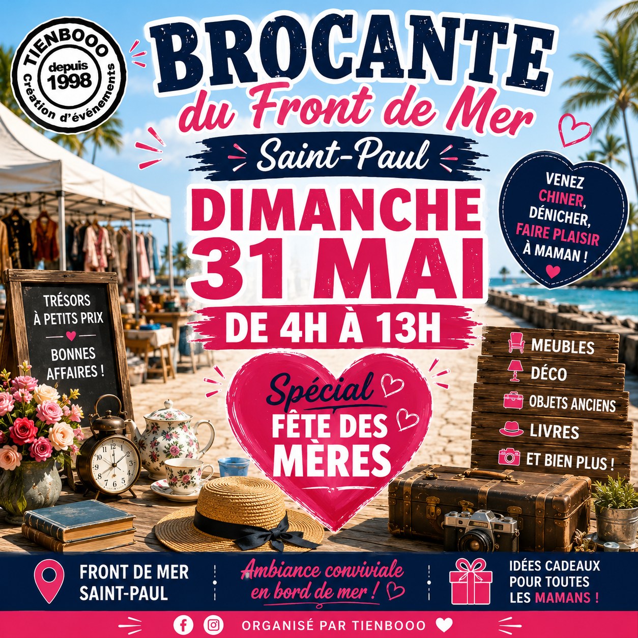 BROCANTE SPECIAL FETE DES MERES A SAINT-PAUL