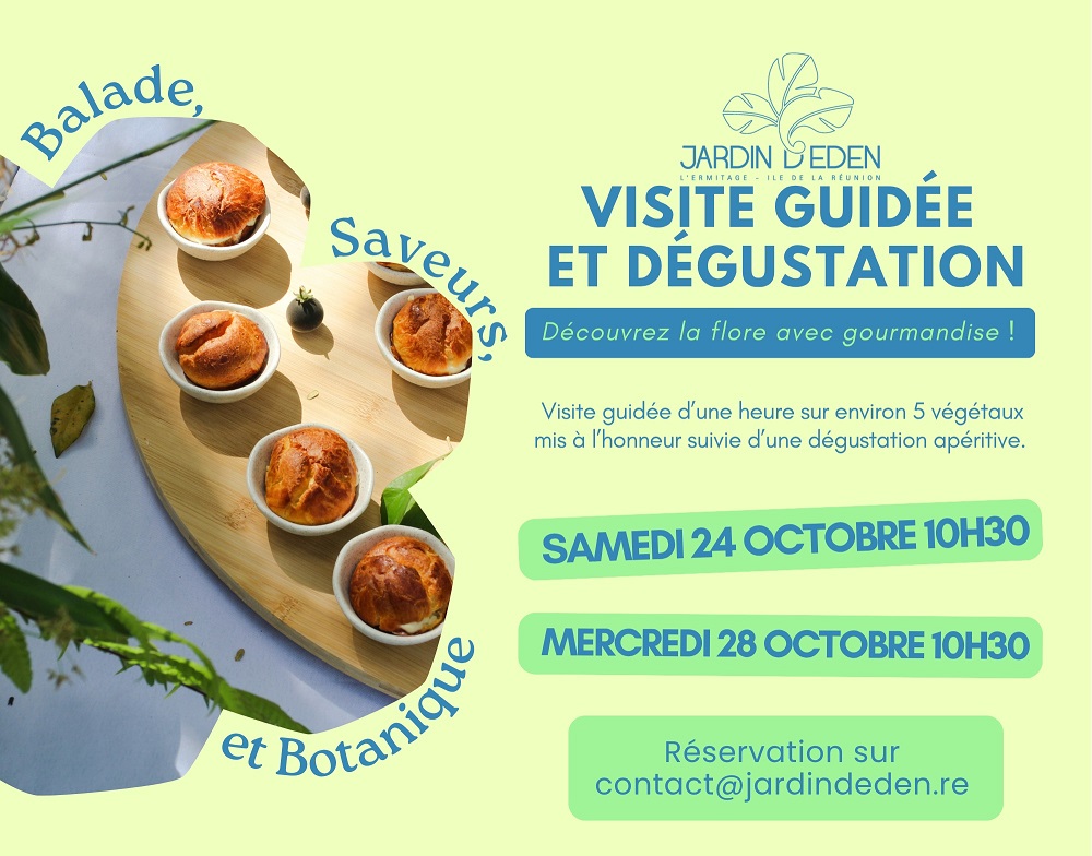 LES ANIMATIONS D'OCTOBRE AU JARDIN D'EDEN