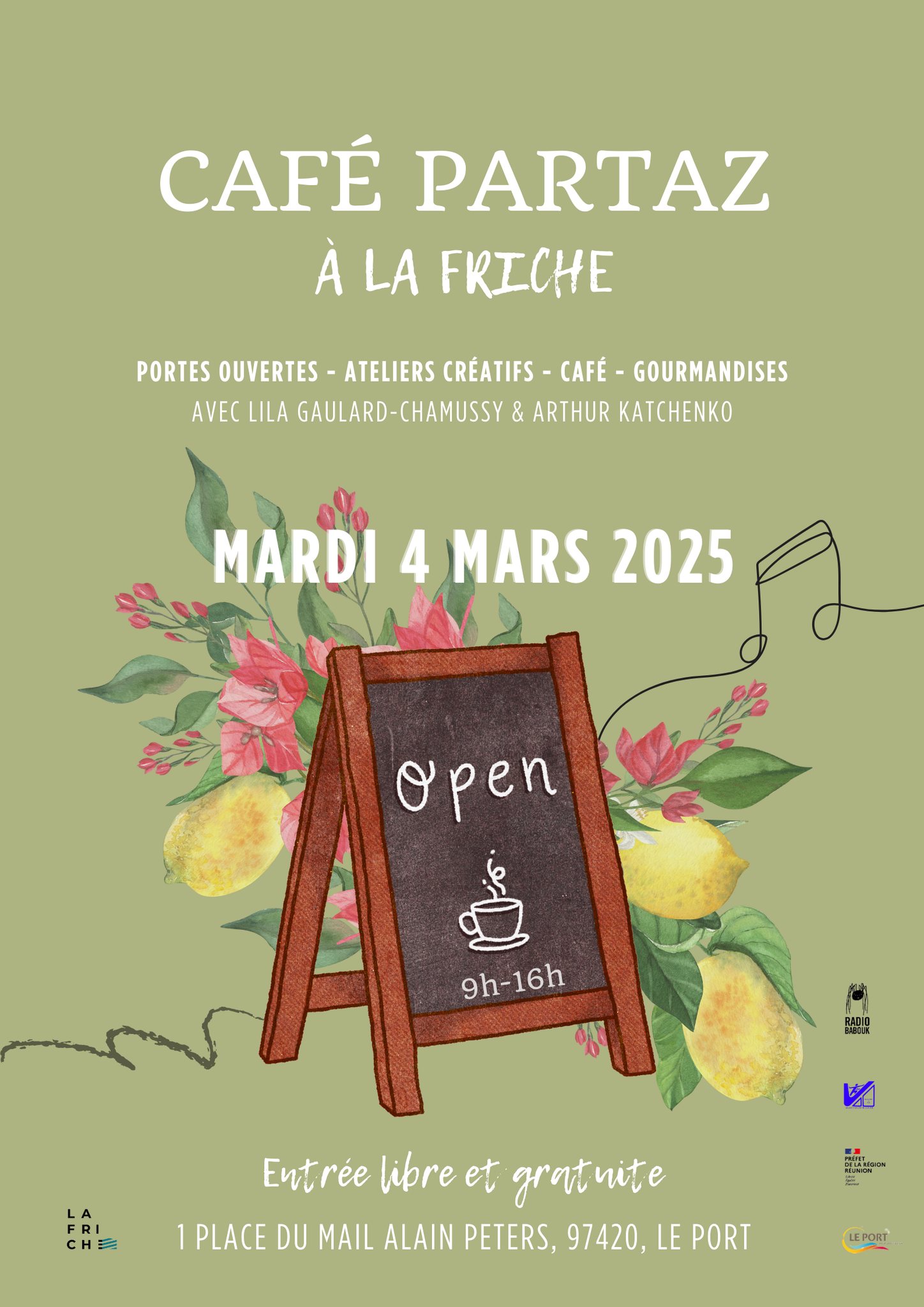 CAFÉ PARTAZ À LA FRICHE