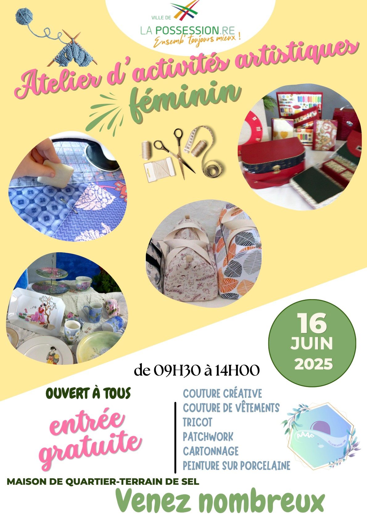 ATELIER D'ACTIVITÉS ARTISTIQUES FÉMININ