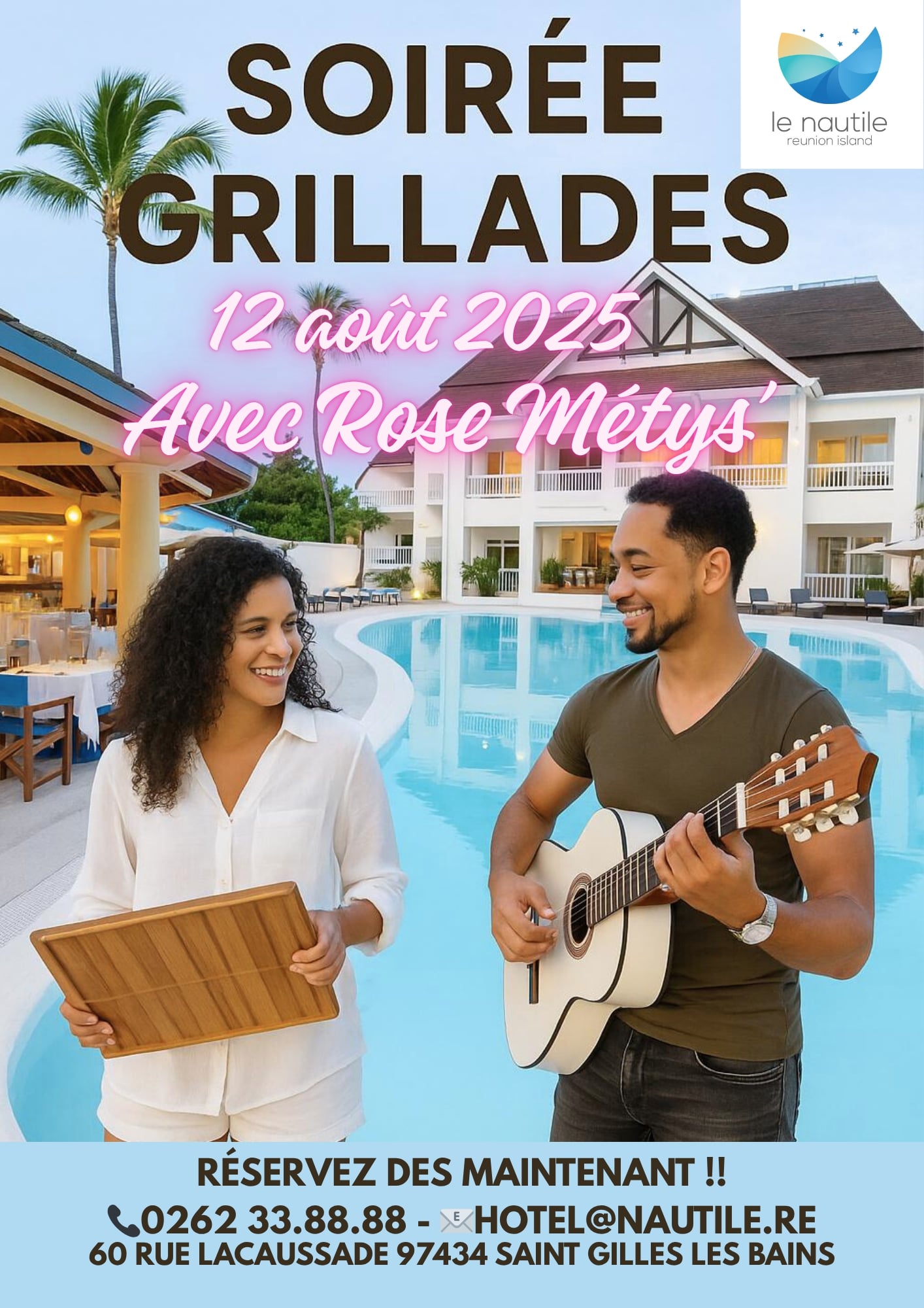 SOIRÉE GRILLADE À L'HÔTEL LE NAUTILE