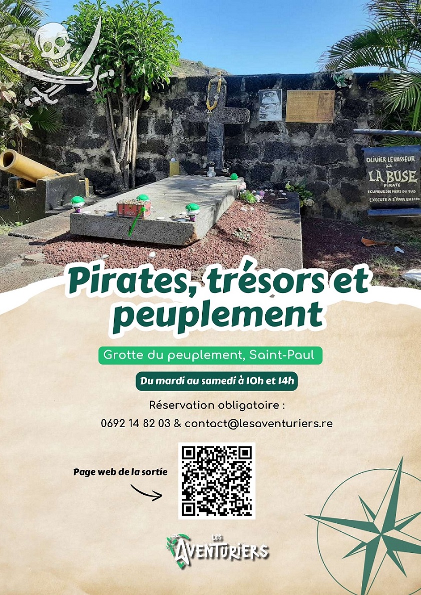 VISITE : PIRATES, TRÉSORS ET PEUPLEMENT