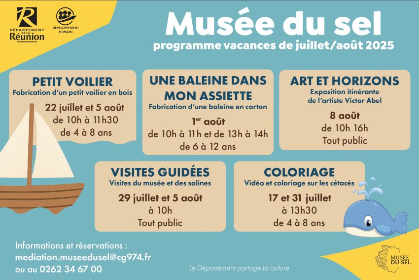 PROGRAMME DES VACANCES AU MUSÉE DU SEL