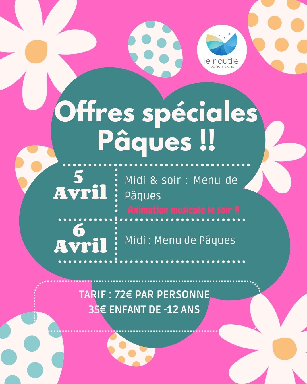 PAQUES A L'HOTEL LE NAUTILE