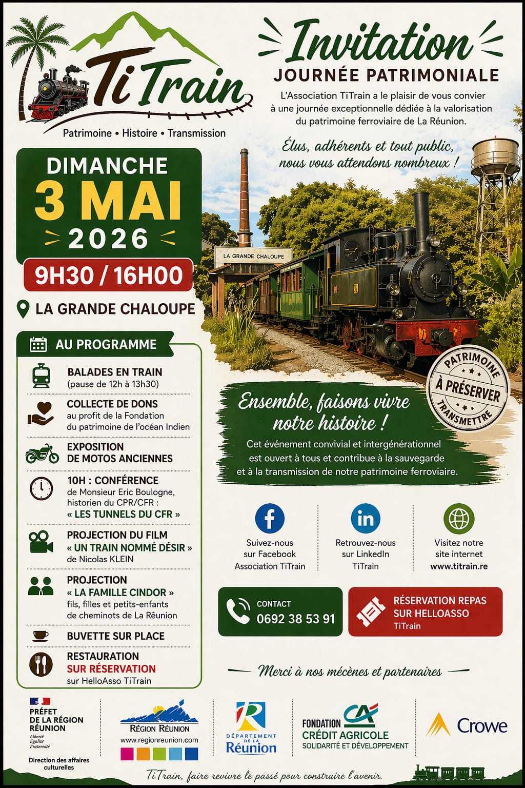 JOURNEE PATRIMOINE TI TRAIN RÉUNION