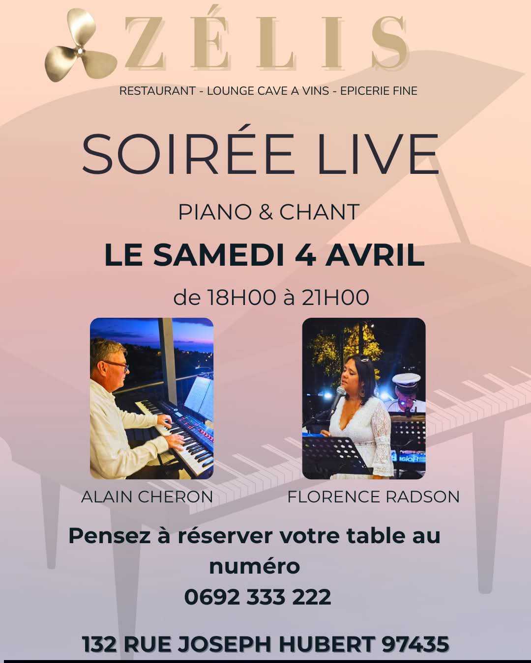 SOIREE LIVE AU RESTAURANT ZELIS