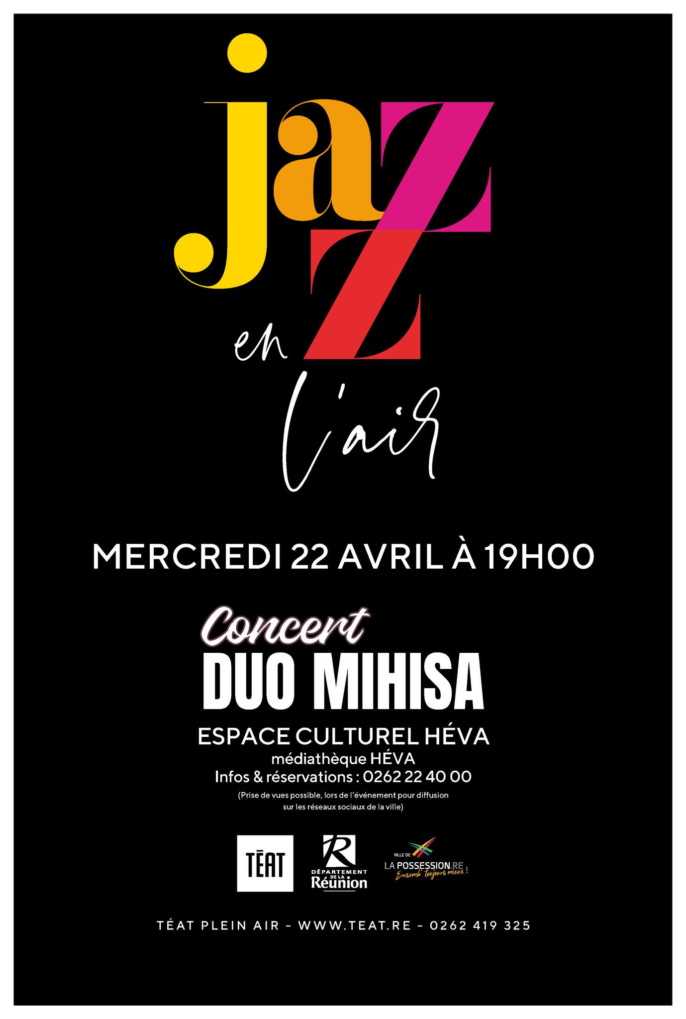JAZZ EN L'AIR DUO MIHISA A l'ESPACE CULTUREL HEVA