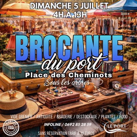 BROCANTE DES VACANCES SOUS LES ARBRES AU PORT